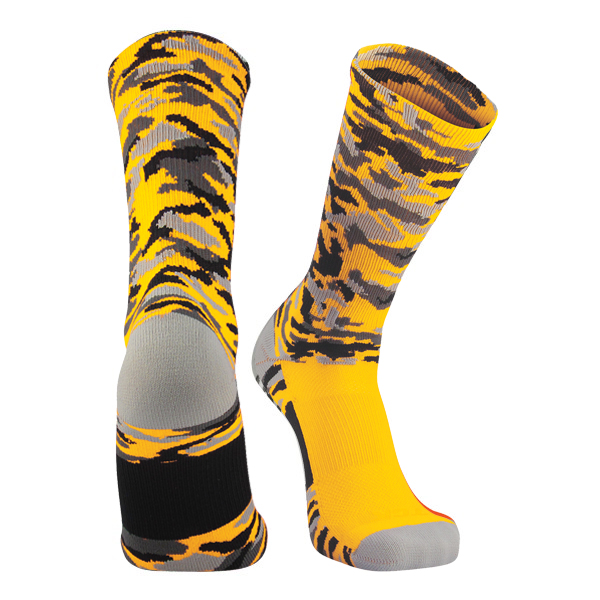 Elite Sports Socks Woodland Camo Crew 12