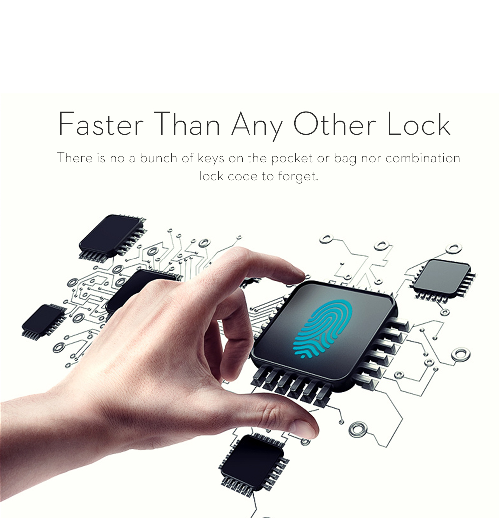 Smart Keyless Padlock w/ USB Rechargeable 16