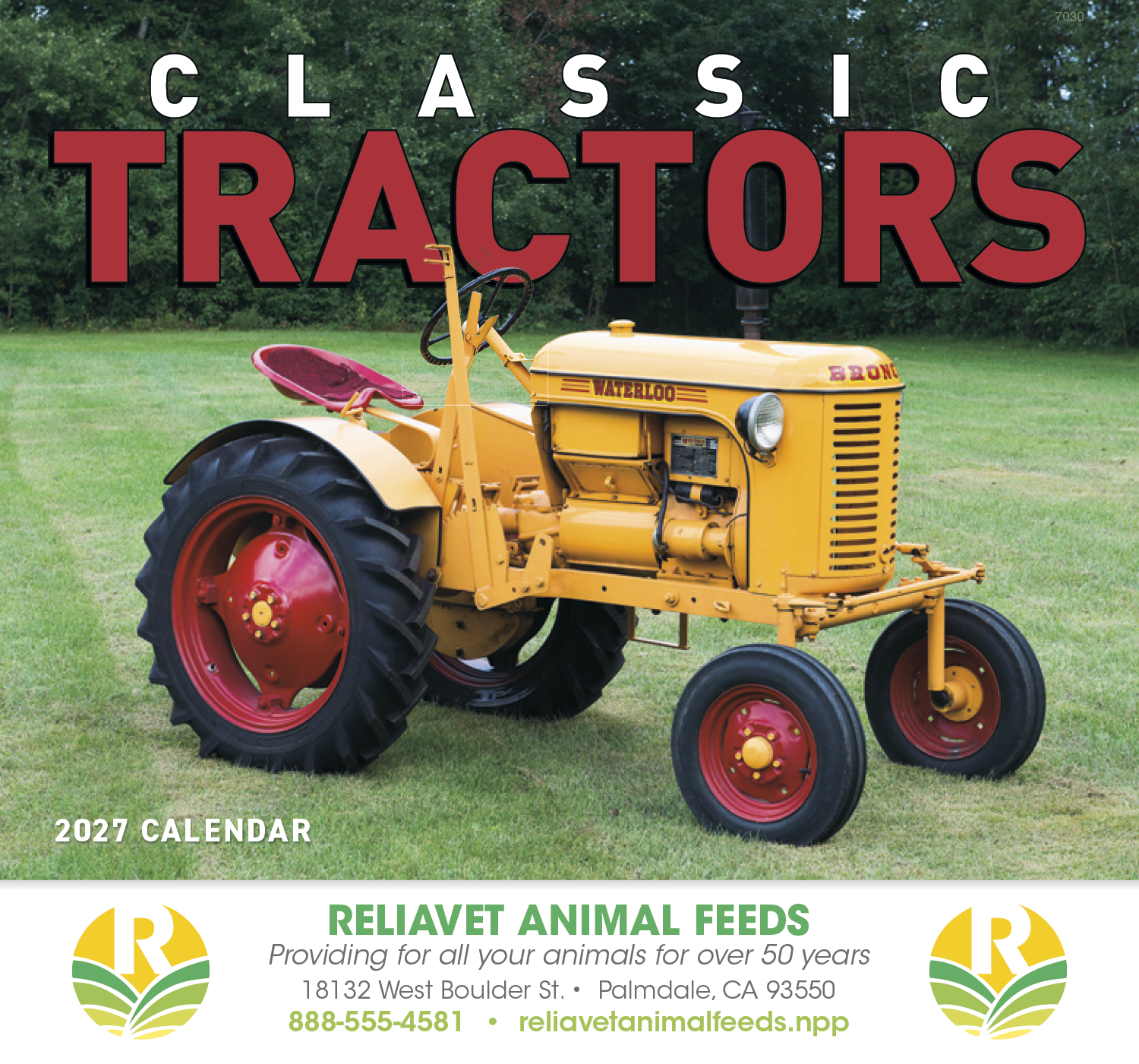 Good Value™ Classic Tractor - Stapled Calendar 28