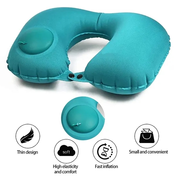 In stock Push Inflatable Travel Neck Pillows 2