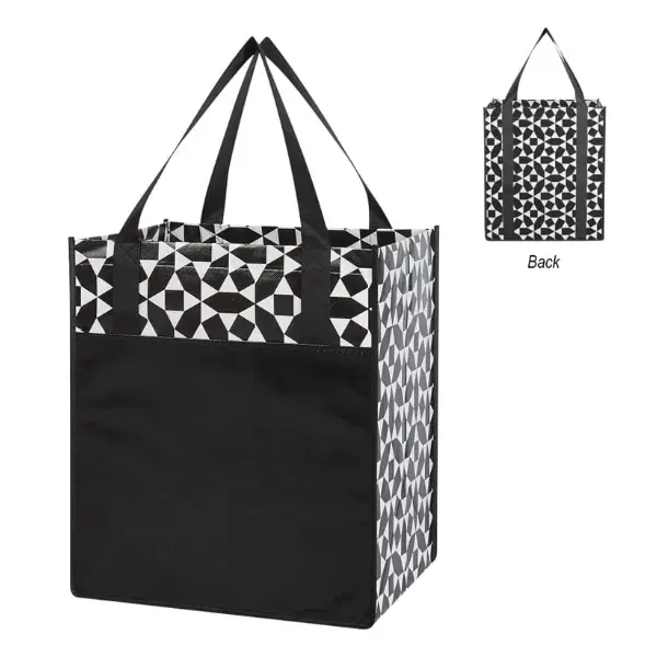 Non-Woven Geometric Shopping Tote Bag 3