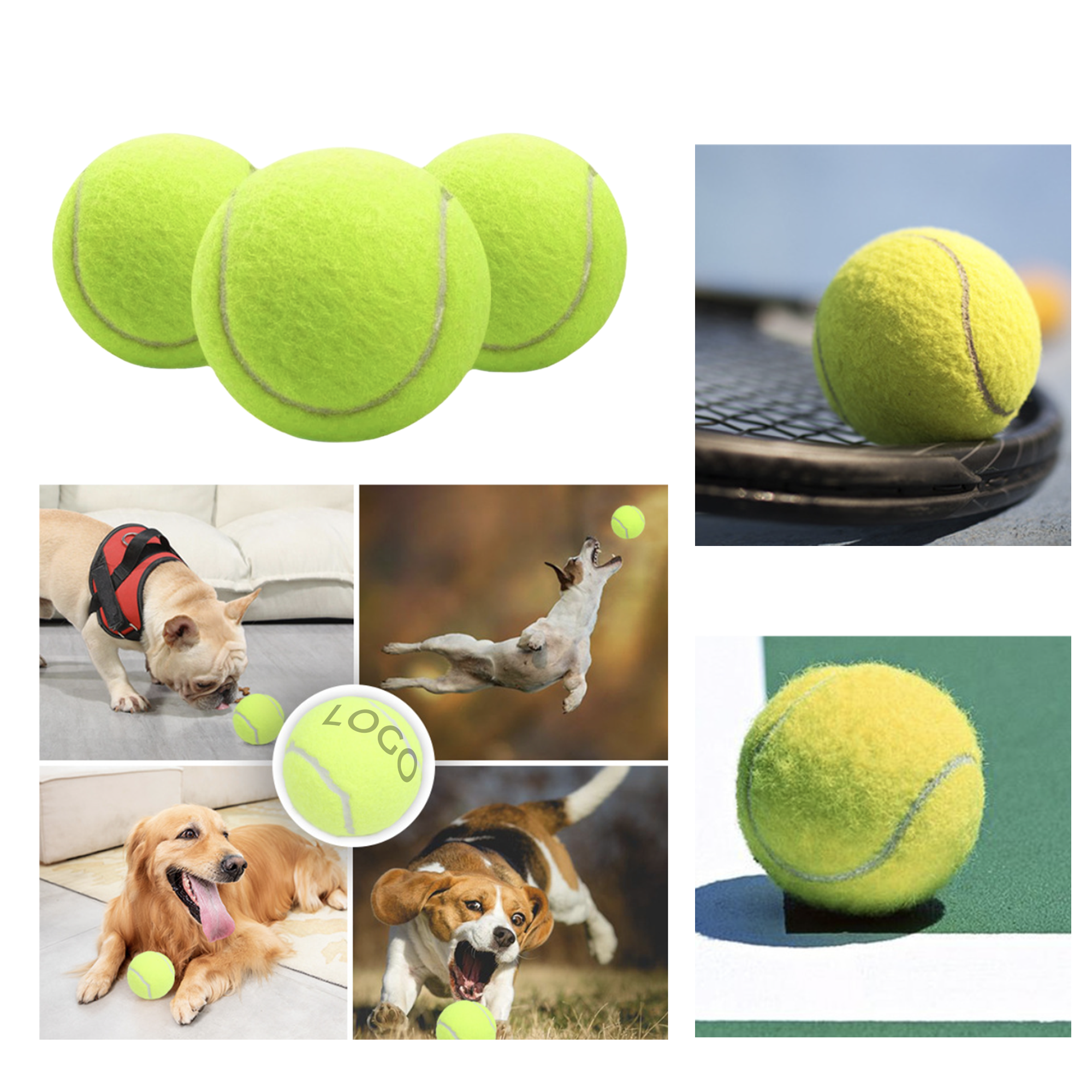 MOQ 10 PCS Safe Pet Tennis Ball 2