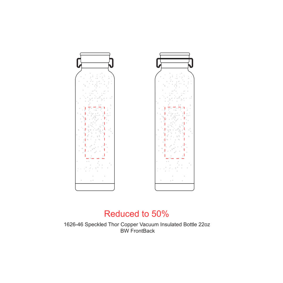 Speckled Thor Copper Vacuum Insulated Bottle 22oz 46