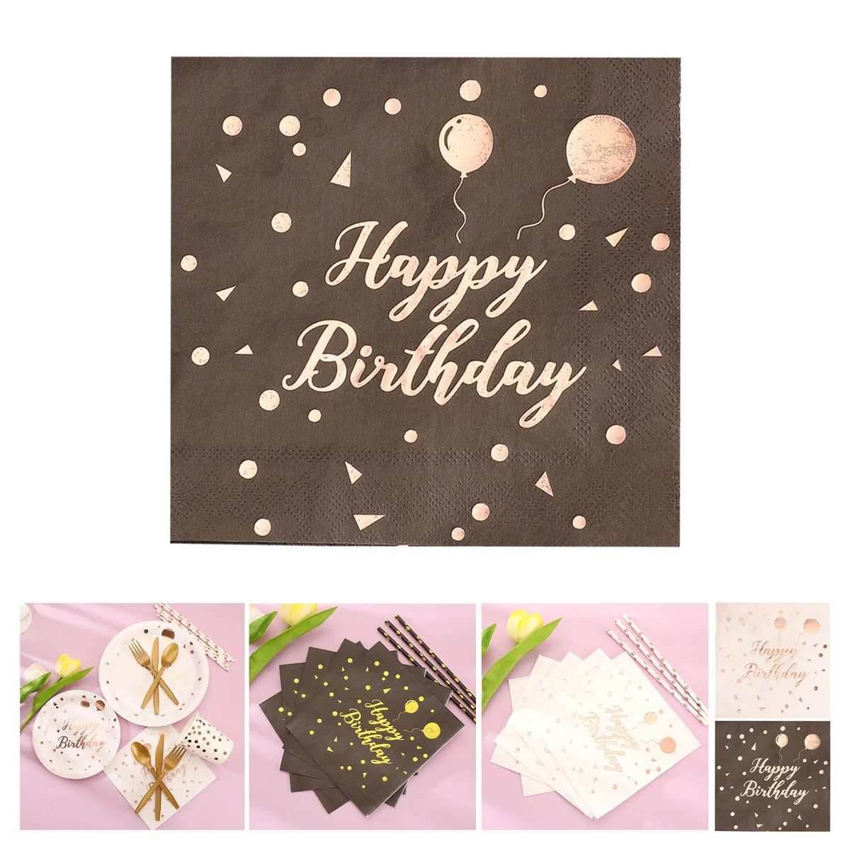 Square Beverage Napkins for Party Tables 2