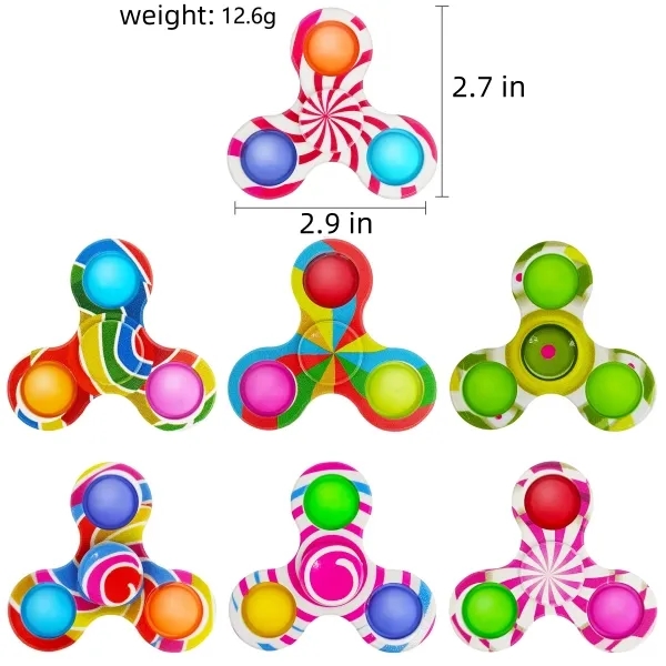 Finger spinning top toy for venting and relieving stress 5