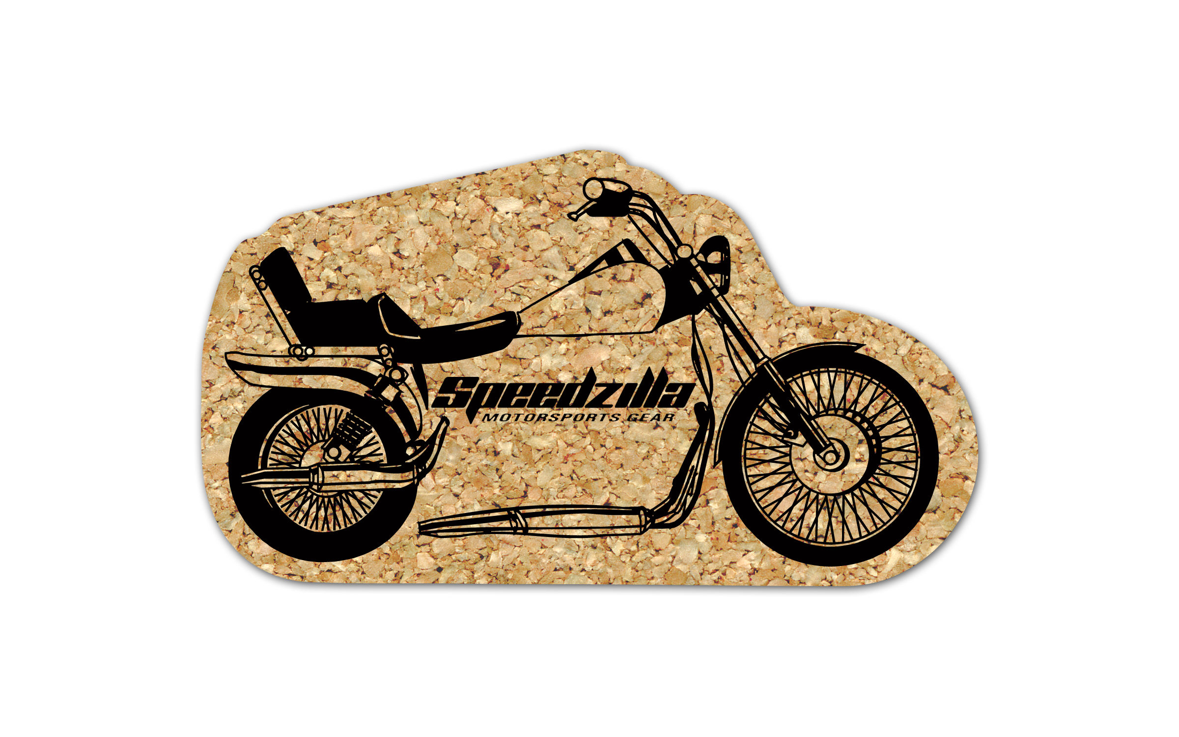 Motorcycle Cork Coaster 2