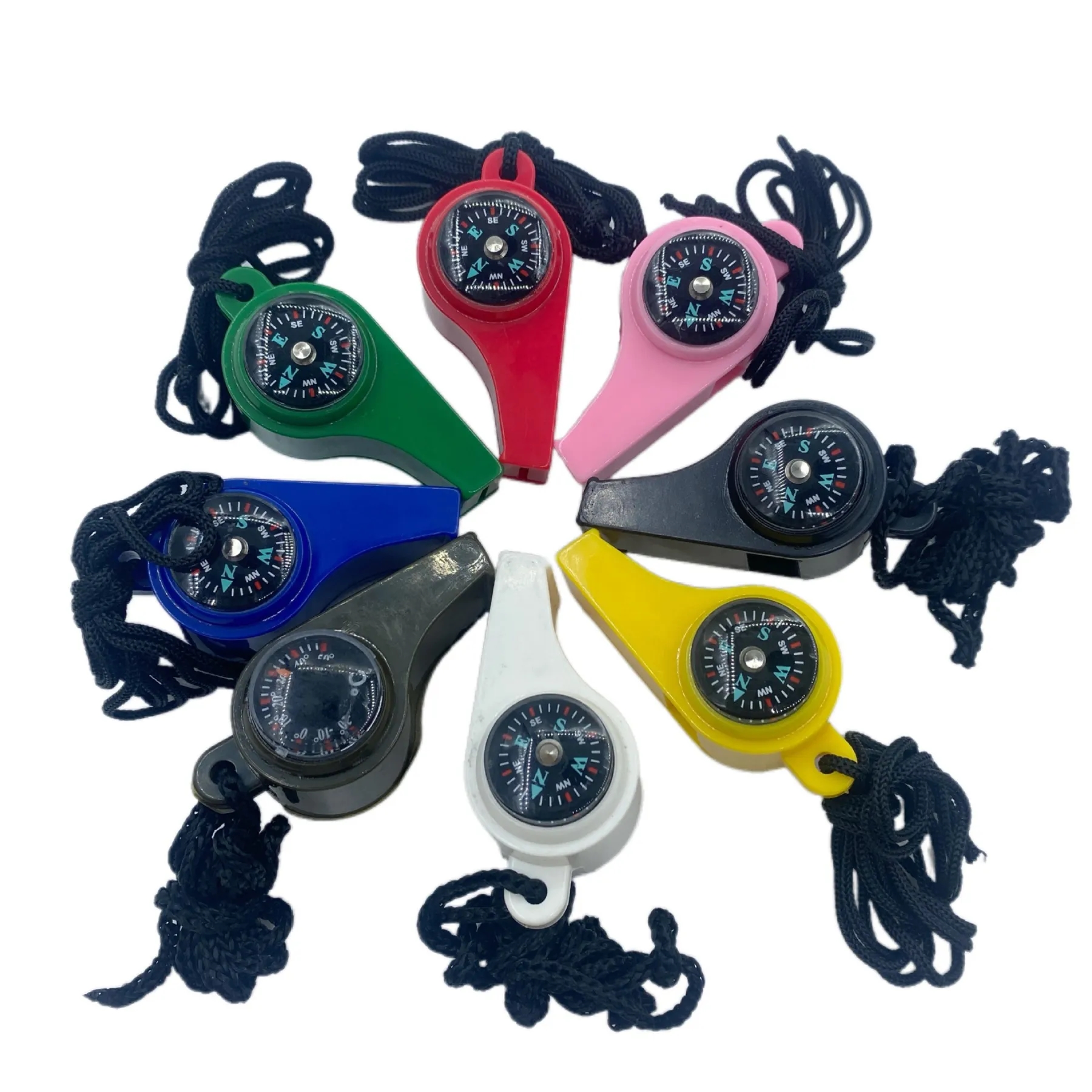 3-in-1 Emergency Whistles with Compass and Thermometer 17