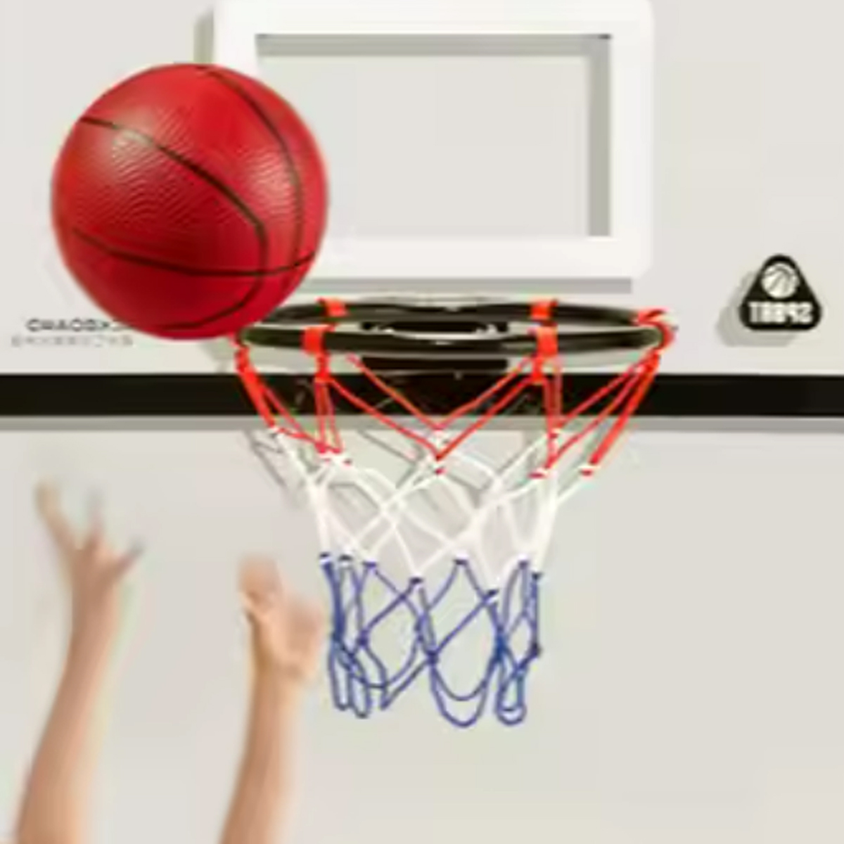 Mini Indoor Basketball Hoop Set with Ball and Pump 2