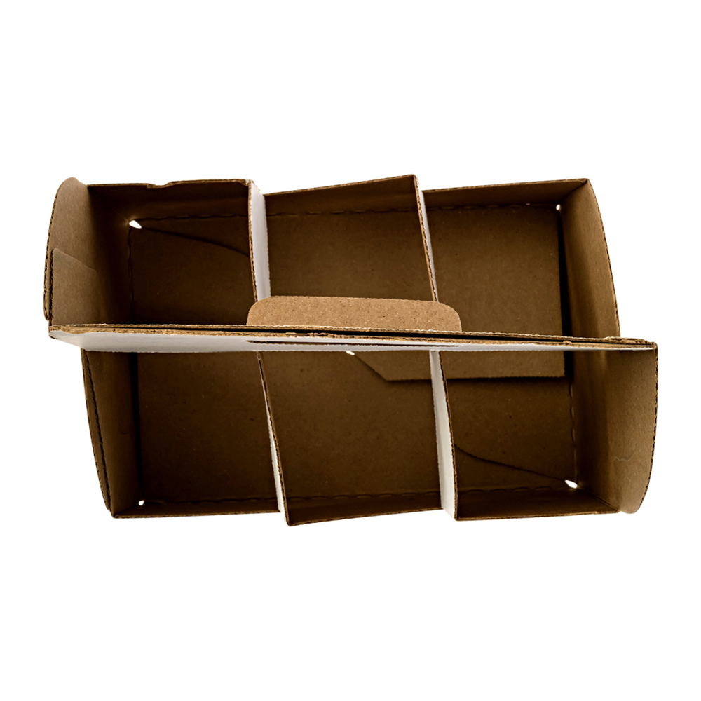 Slant-Cut 6-Bottle Cardboard Tote 3