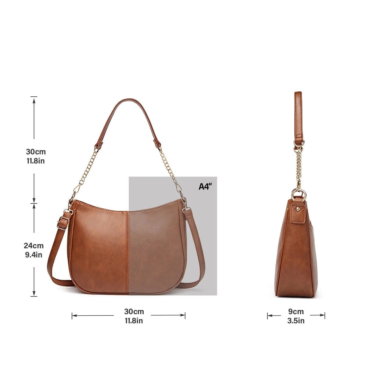 Women'S Leather Crossbody Purse Handbag 12
