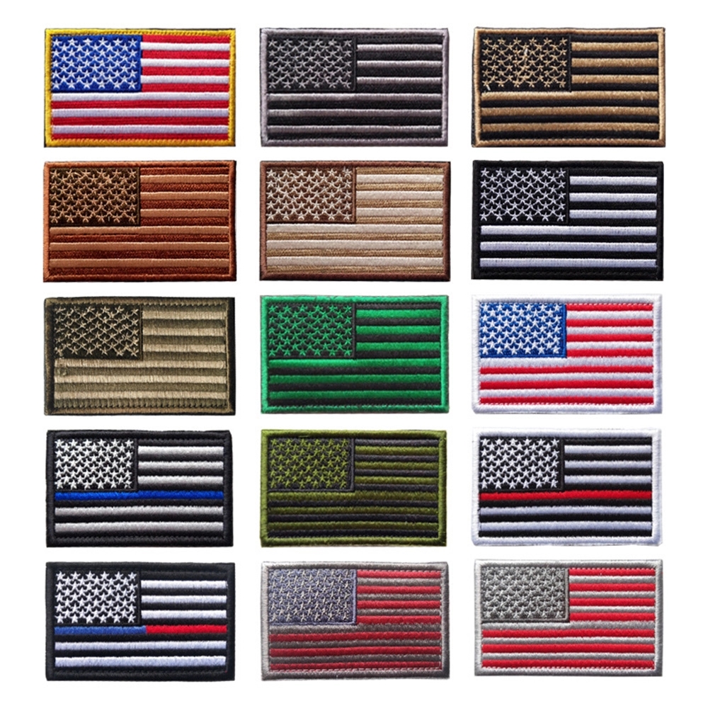 Custom Embroidered USA Flag Patches 8