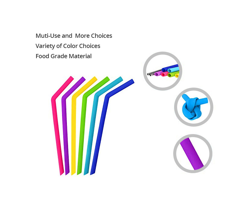 Eco-friendly Reusable Silicone Straw 4