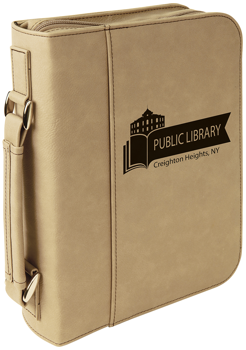 Leatherette Book/Bible Cover with Handle and Zipper (7 1/2" x 10 3/4") 12