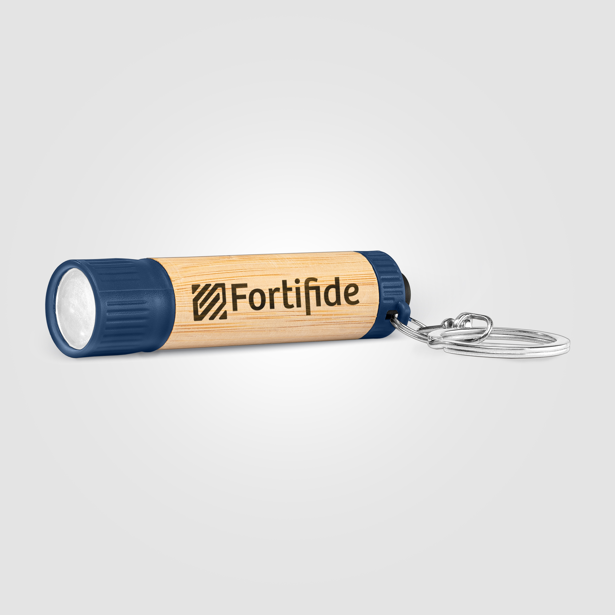 Bamboo LED Flashlight with Keyring 9