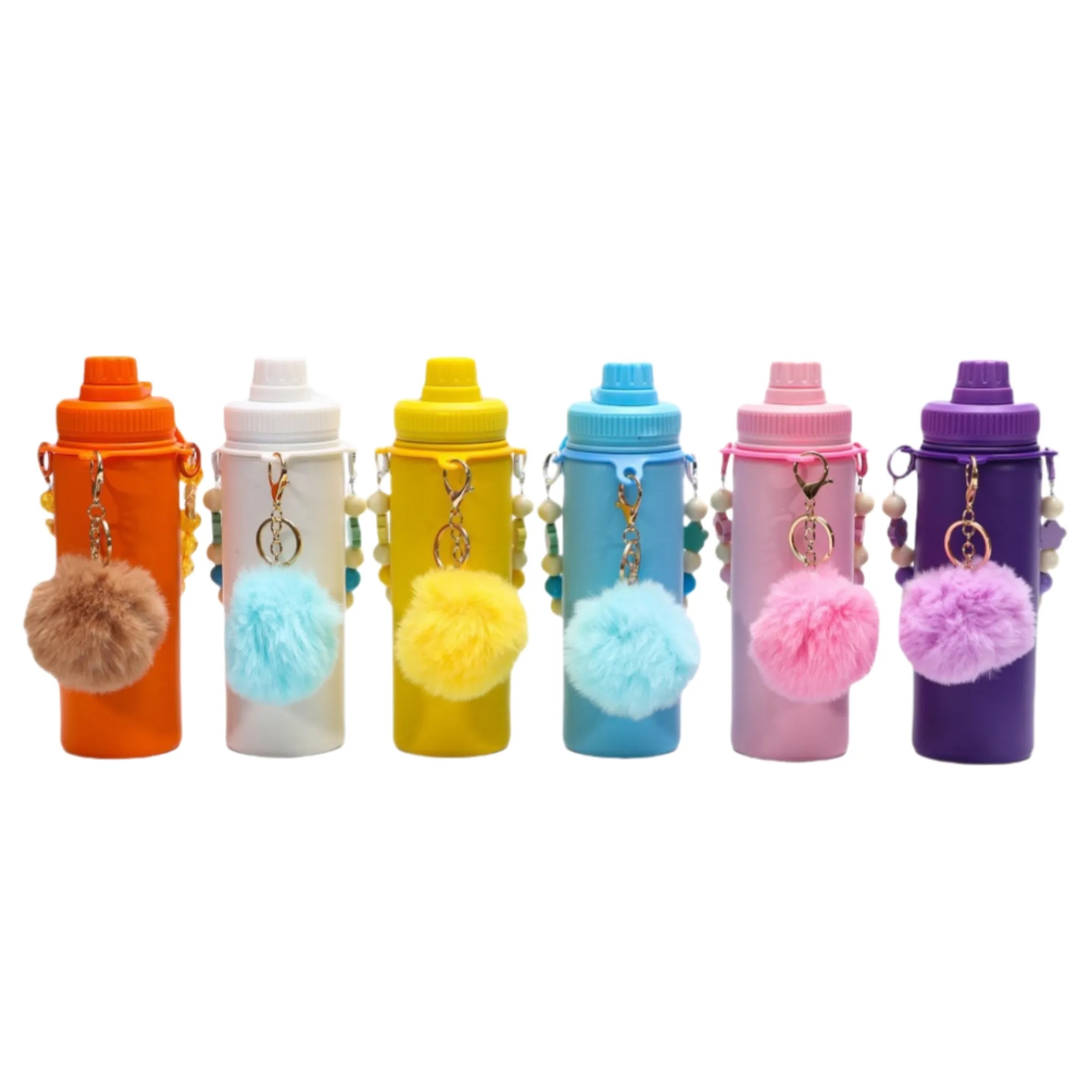 18oz Insulated Tumbler With Detachable Beaded & Pom Keychain 5
