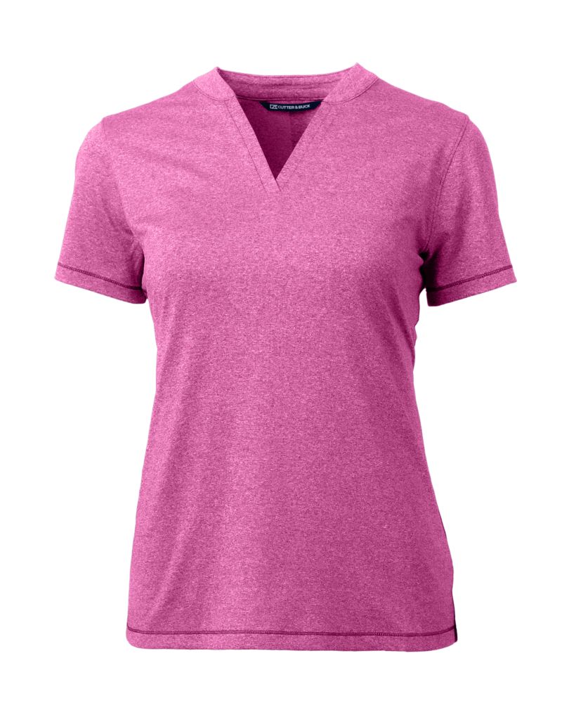 Cutter & Buck Forge Recycled Four-Way Stretch Heathered Womens Blade Top 54