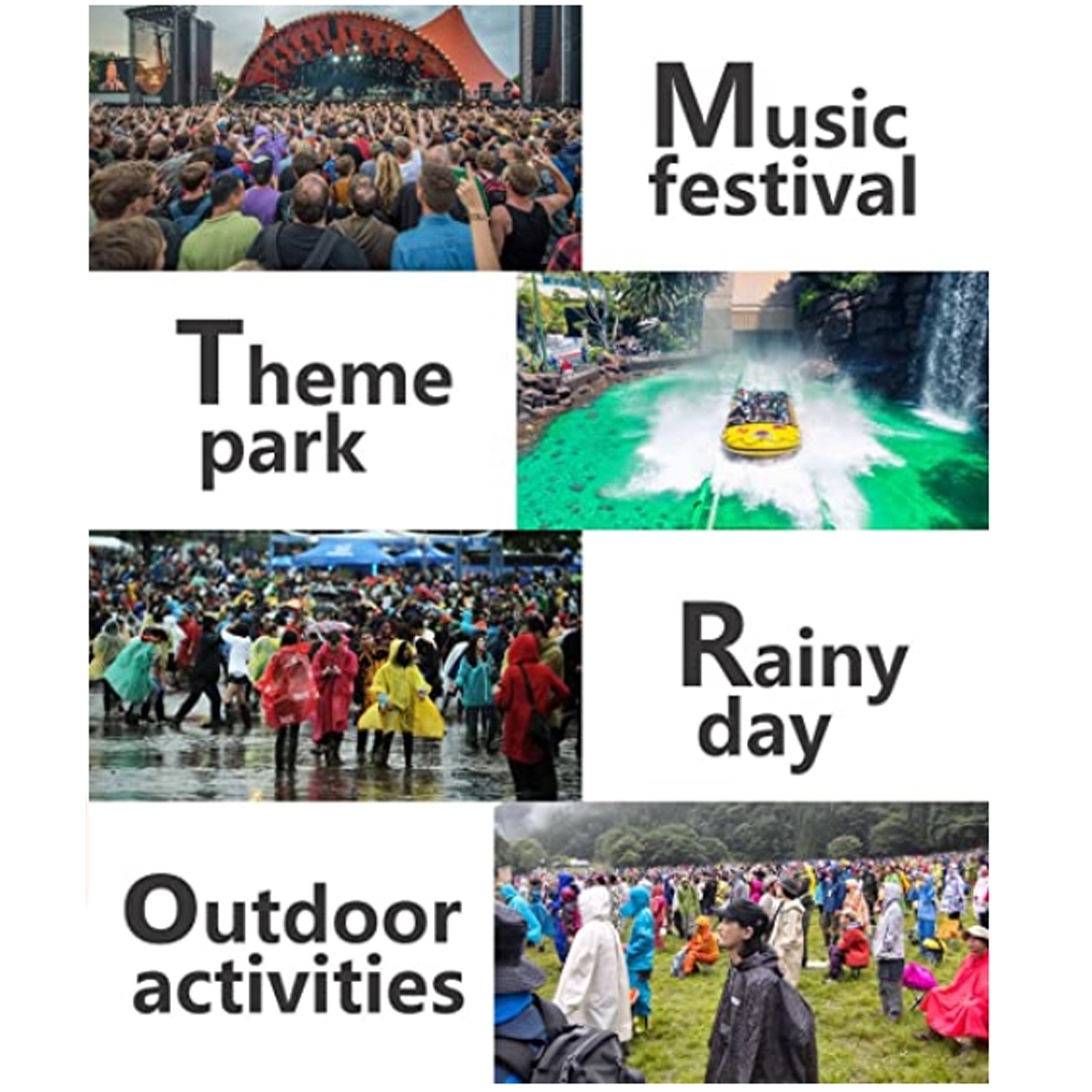 Reusable EVA Raincoat Poncho 6