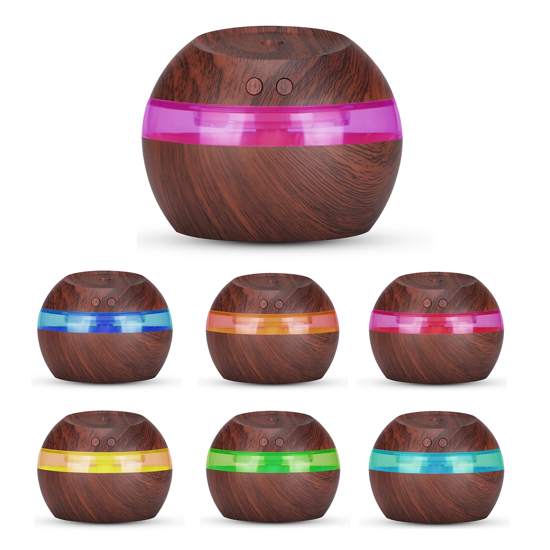 10 Oz. Ball Shaped Wood Grain Humidifier 2
