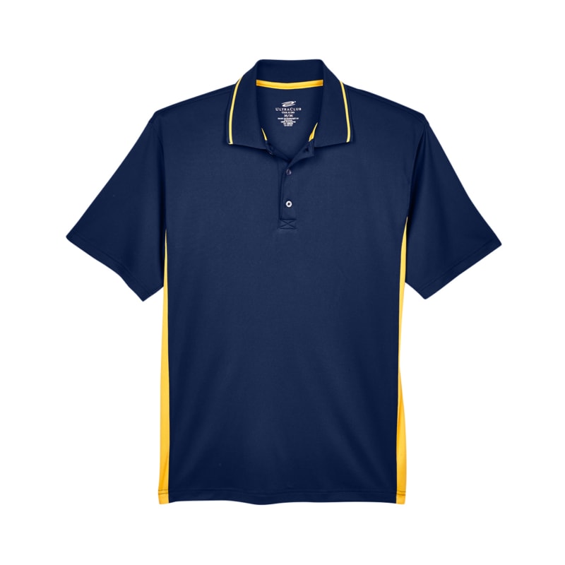 UltraClub Mens Cool & Dry Sport Two-Tone Polo 2