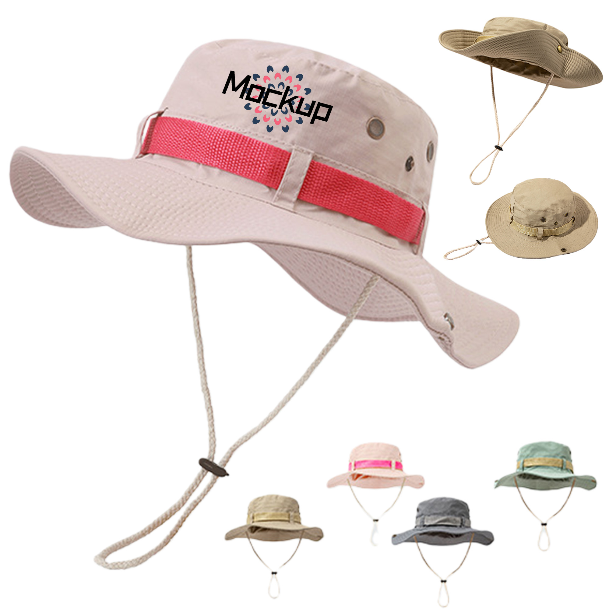 Adjustable Wide Brim Bucket Hat 4