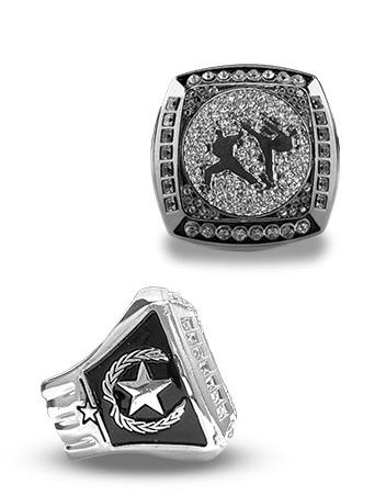 Martial Arts Championship Ring Silver 1
