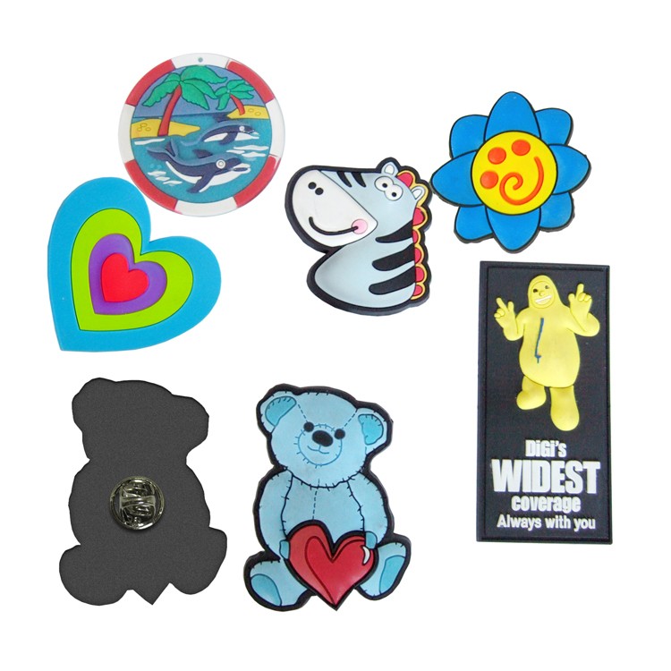 2.25 Square inch Custom PVC Lapel Pin 2