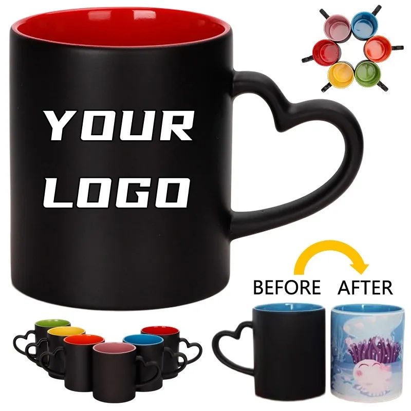 11 oz Color Changing Two-Tone Ceramic Mug 1