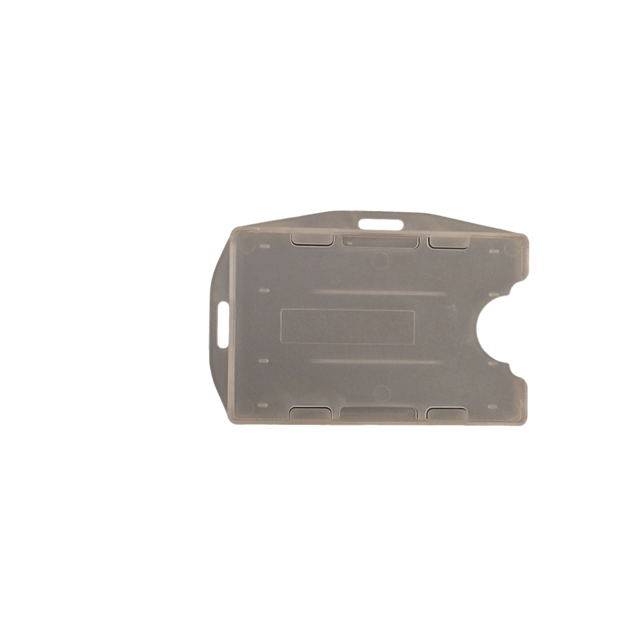 Clear Vertical Two Card Badge Holder 14