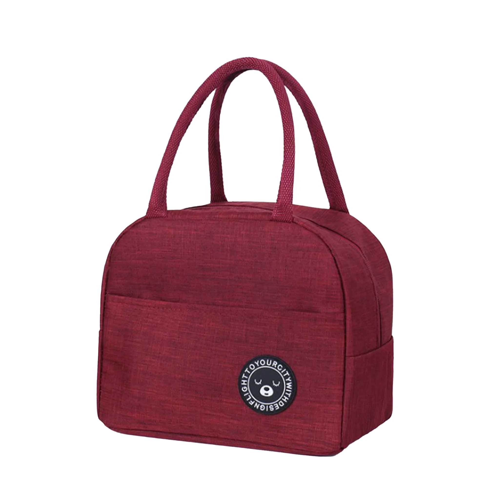 MOQ 30 Insulated Lunch Box Bag Thickened Handbag Oxford 6