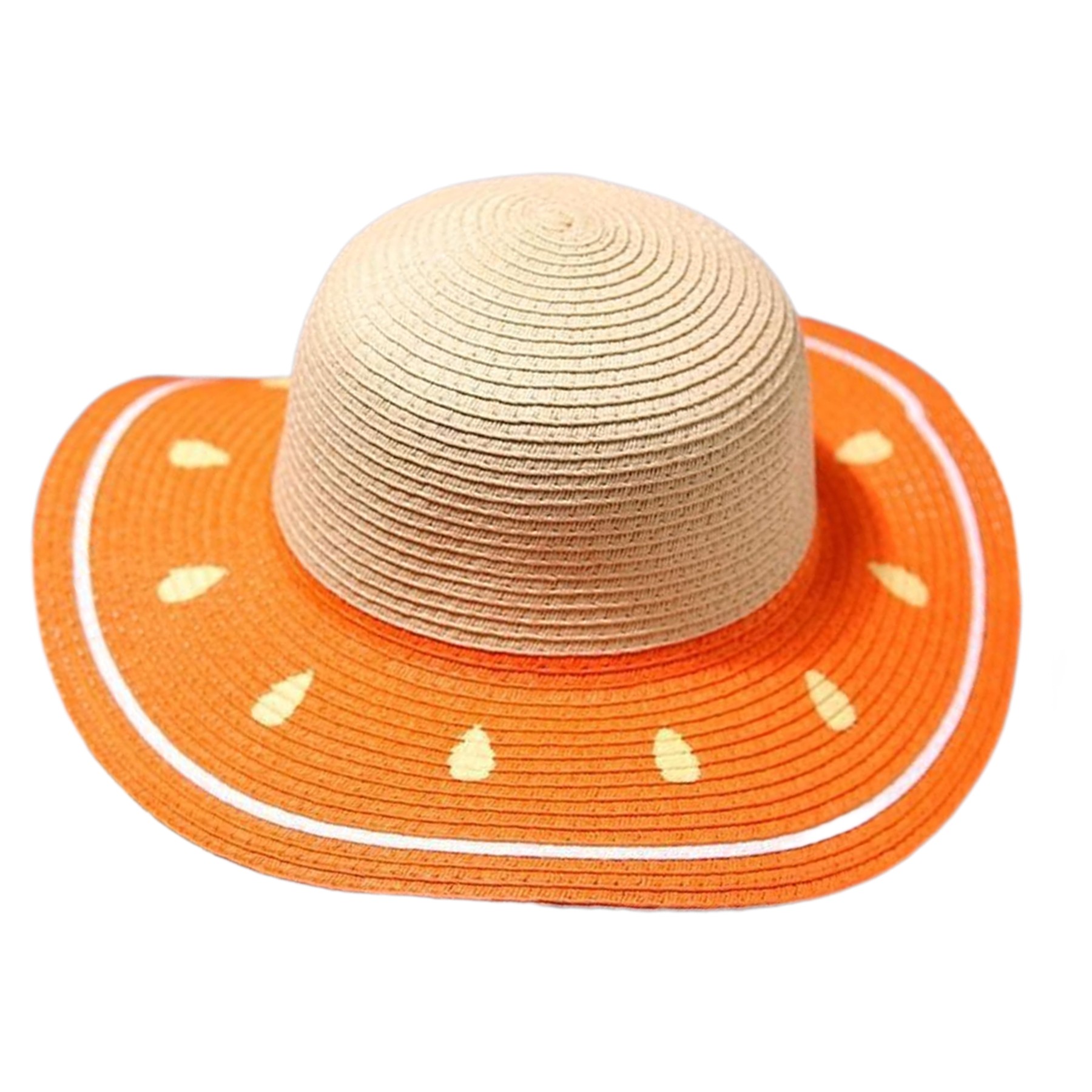 Kid'S Summer Watermelon Sun Protective Straw Hat 2