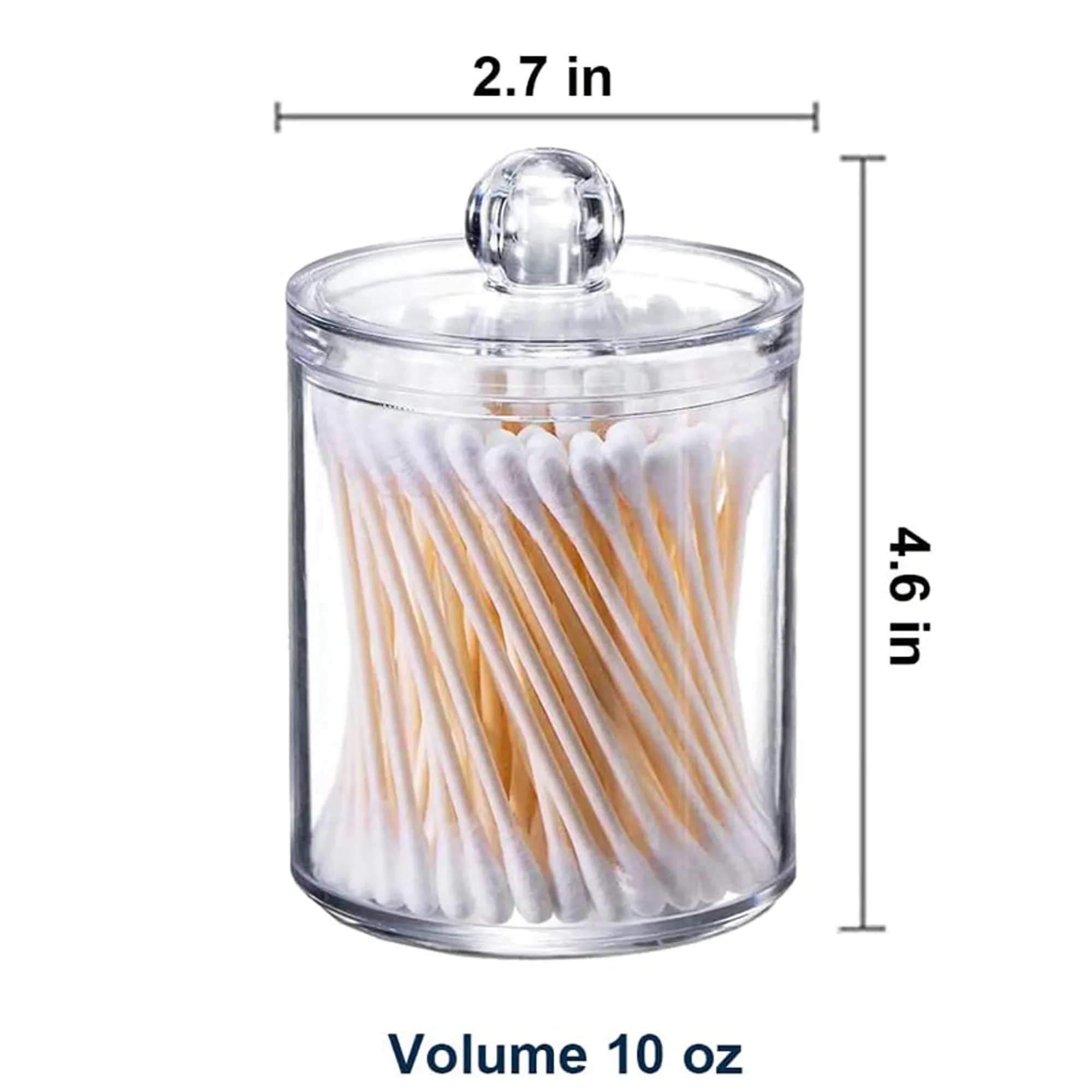 Transparent Cotton Swab Organizer 3