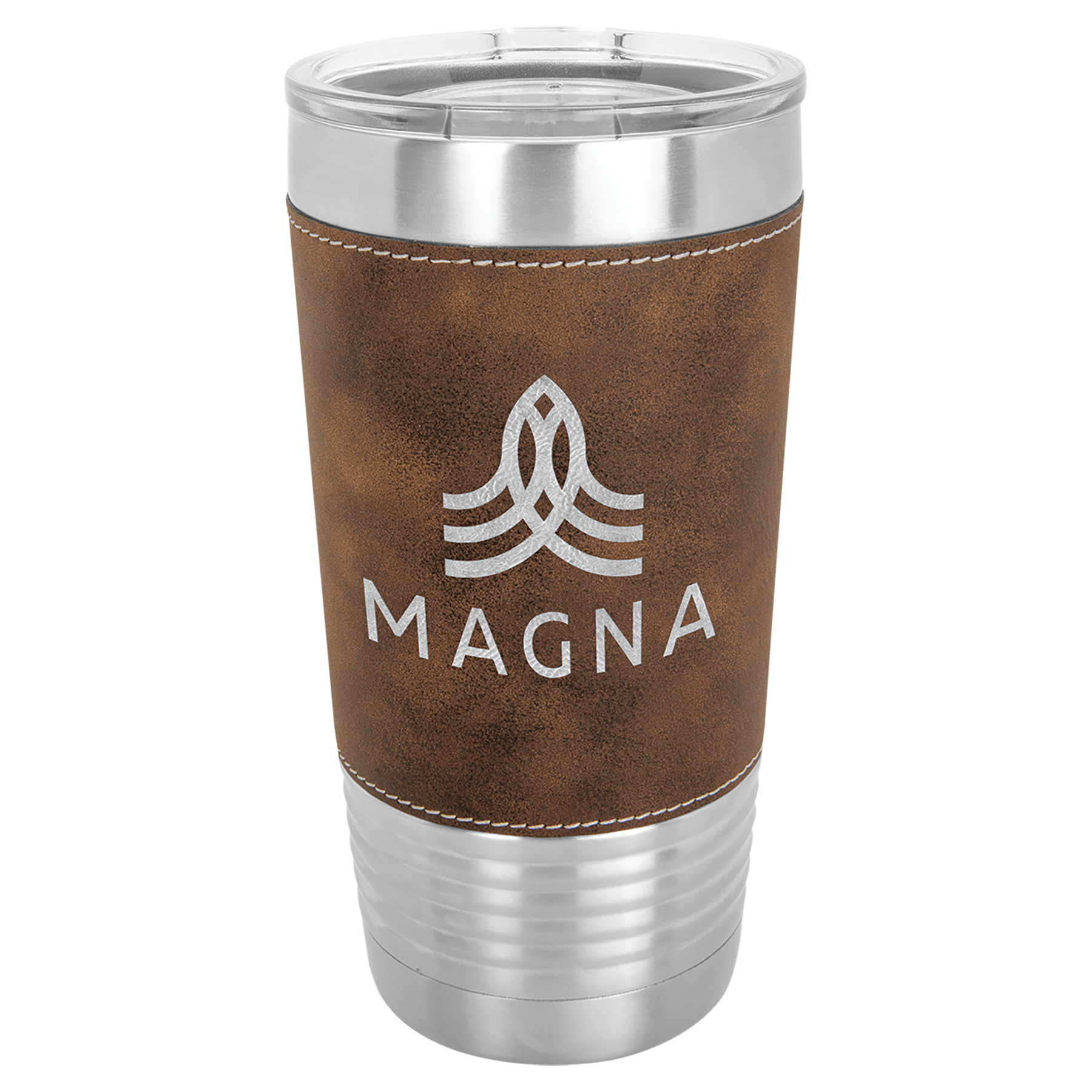 Polar Camel 20 oz. Leatherette Tumbler with Clear Lid 9