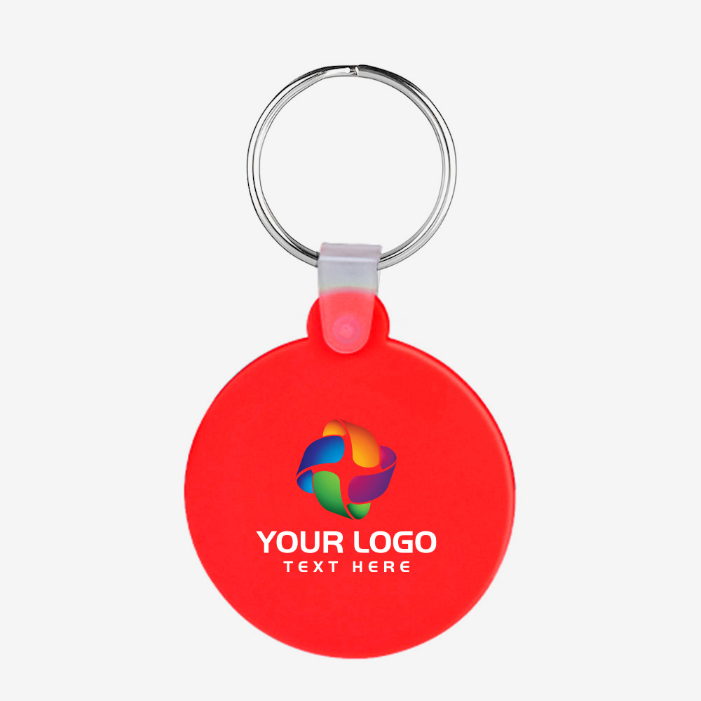 Round Shaped Silicone Keychain 17