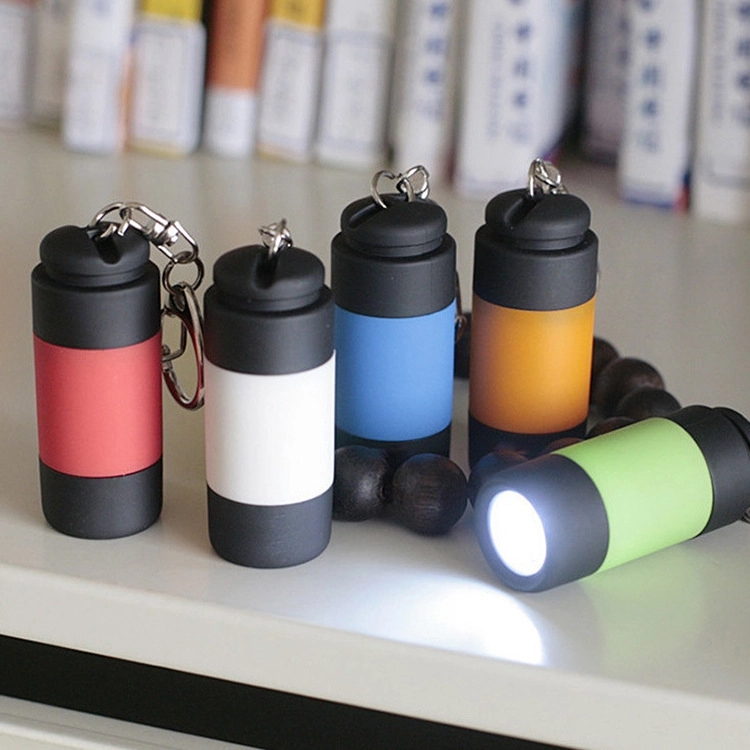 Mini Keychain Pocket Torch USB Rechargeable LED Flashlight 1