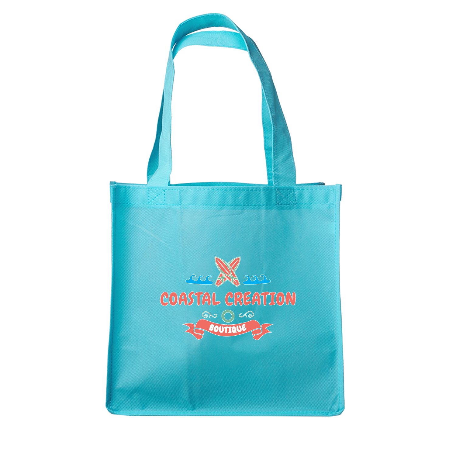 Clipper Non-Woven Grocery Tote Bag (Full Color Imprint) 17