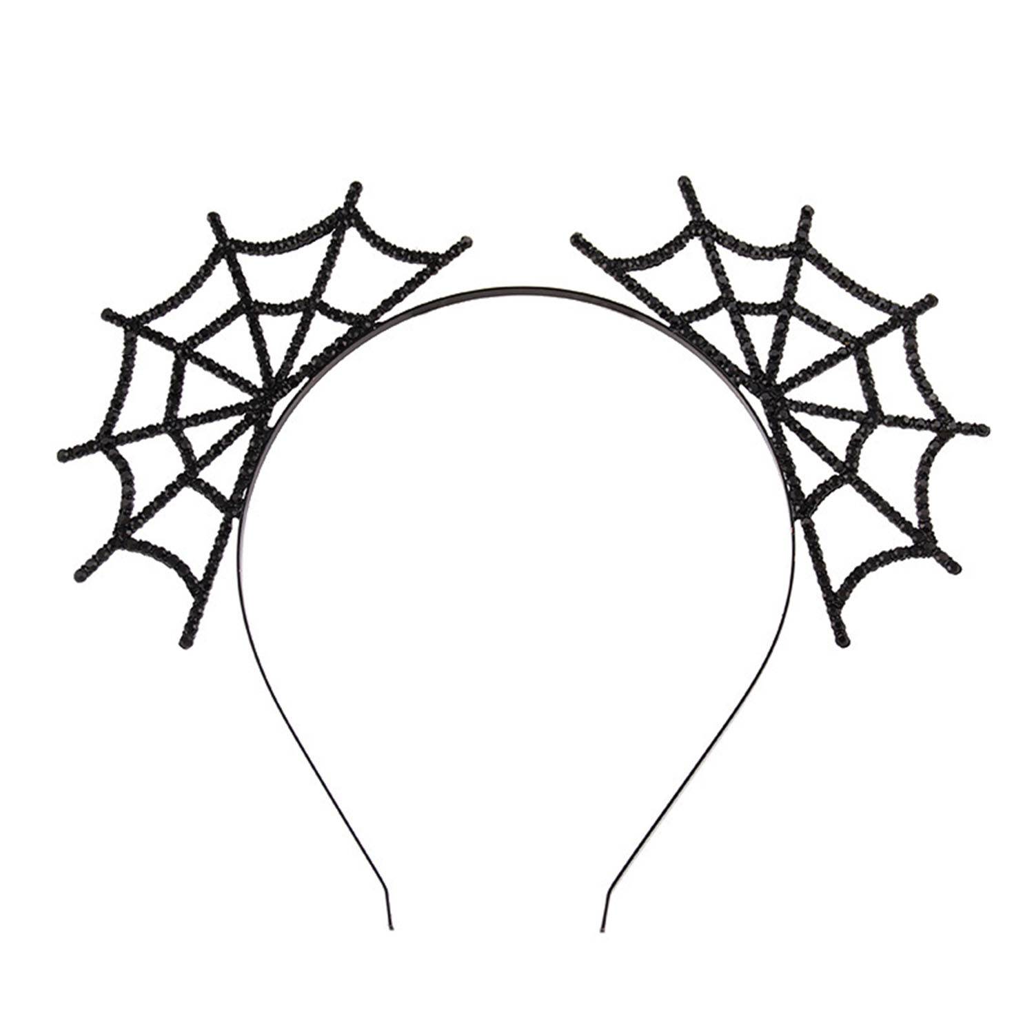 Halloween spider web red arrow witch hat headband 6