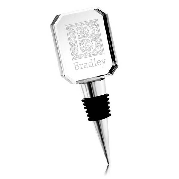 Crystal Rectangle Wine Stopper 2