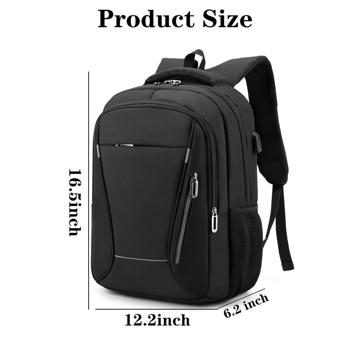 Business Anti Theft Laptops Backpack withUSB Charging Port 4