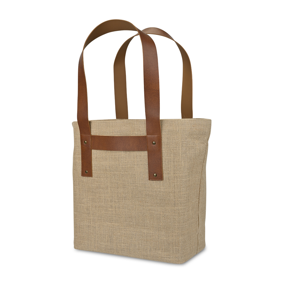 Out of the Woods® Jute T-Strap Tote, custom tote bag with logo imprint 18