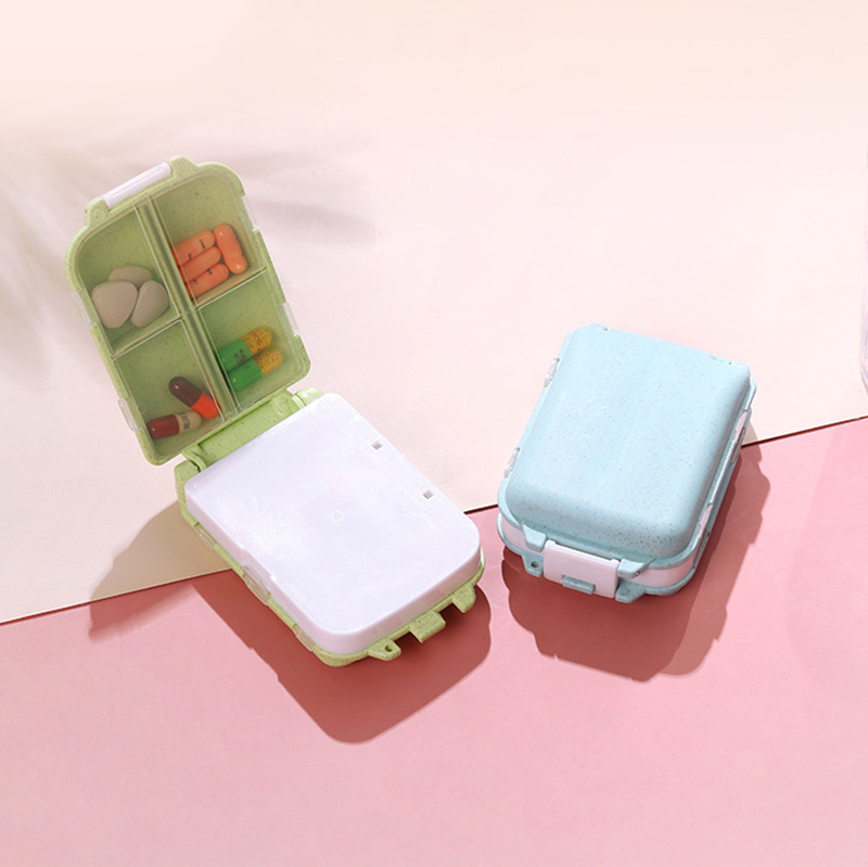8 Compartments Pill Organizer Portable Pocket Pill Box Dispenser 39