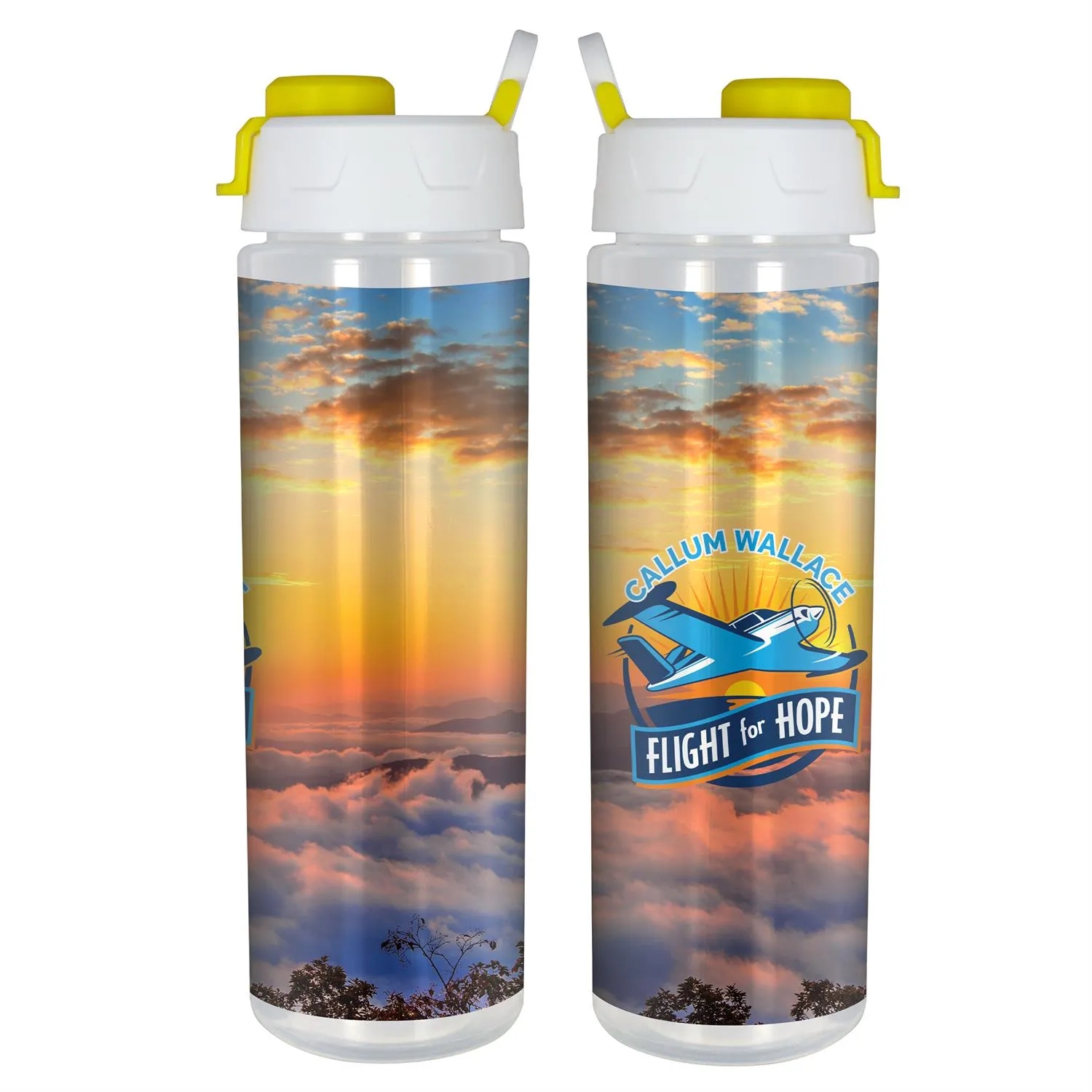 Lumina Full Color 24 oz. Bottle with Pop Up Lid 14