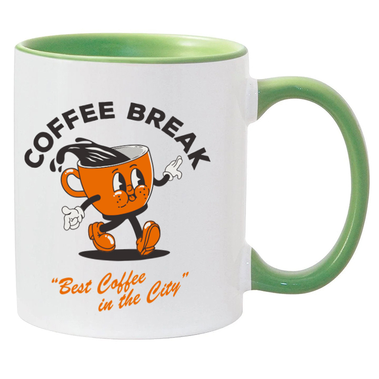 11oz Full Color Colored Handle Mug 26