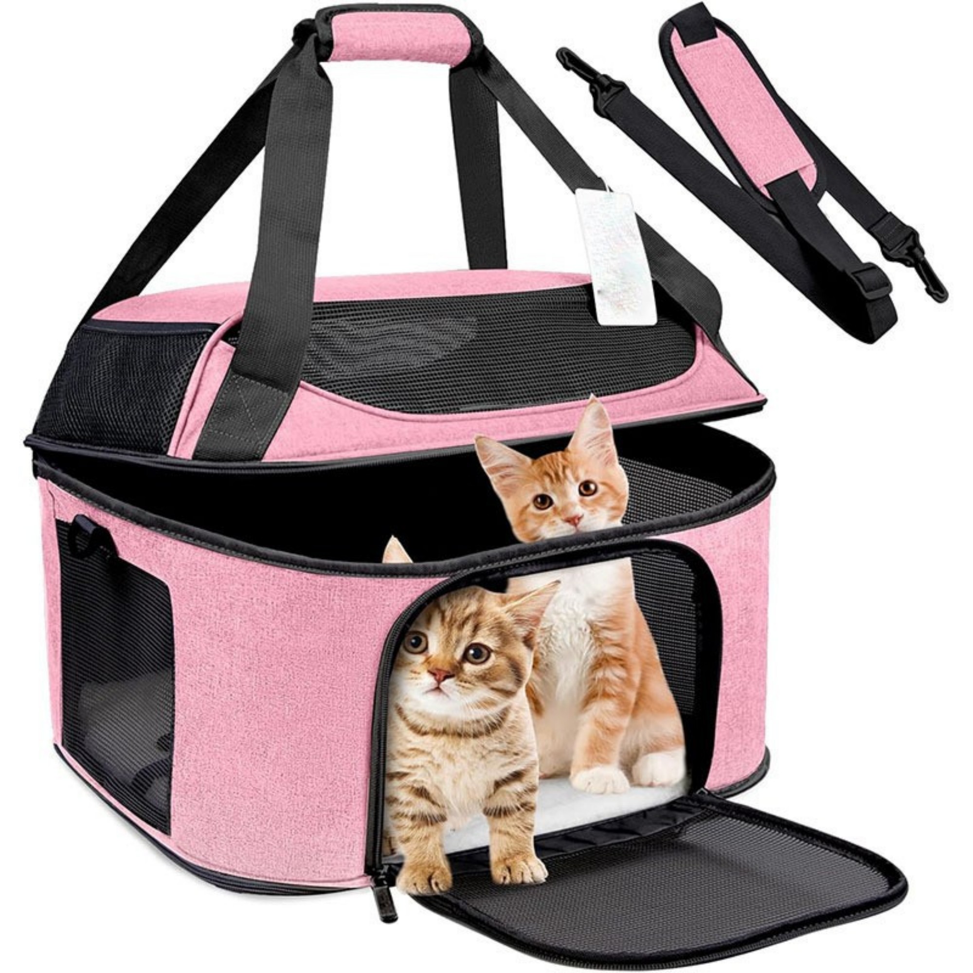 Large Cat Carrier For 2 Cats 4