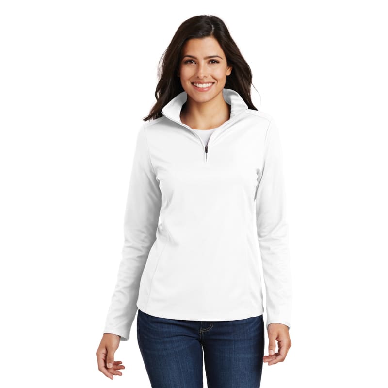 Port Authority Women's Pinpoint Mesh 1/2-Zip . 2