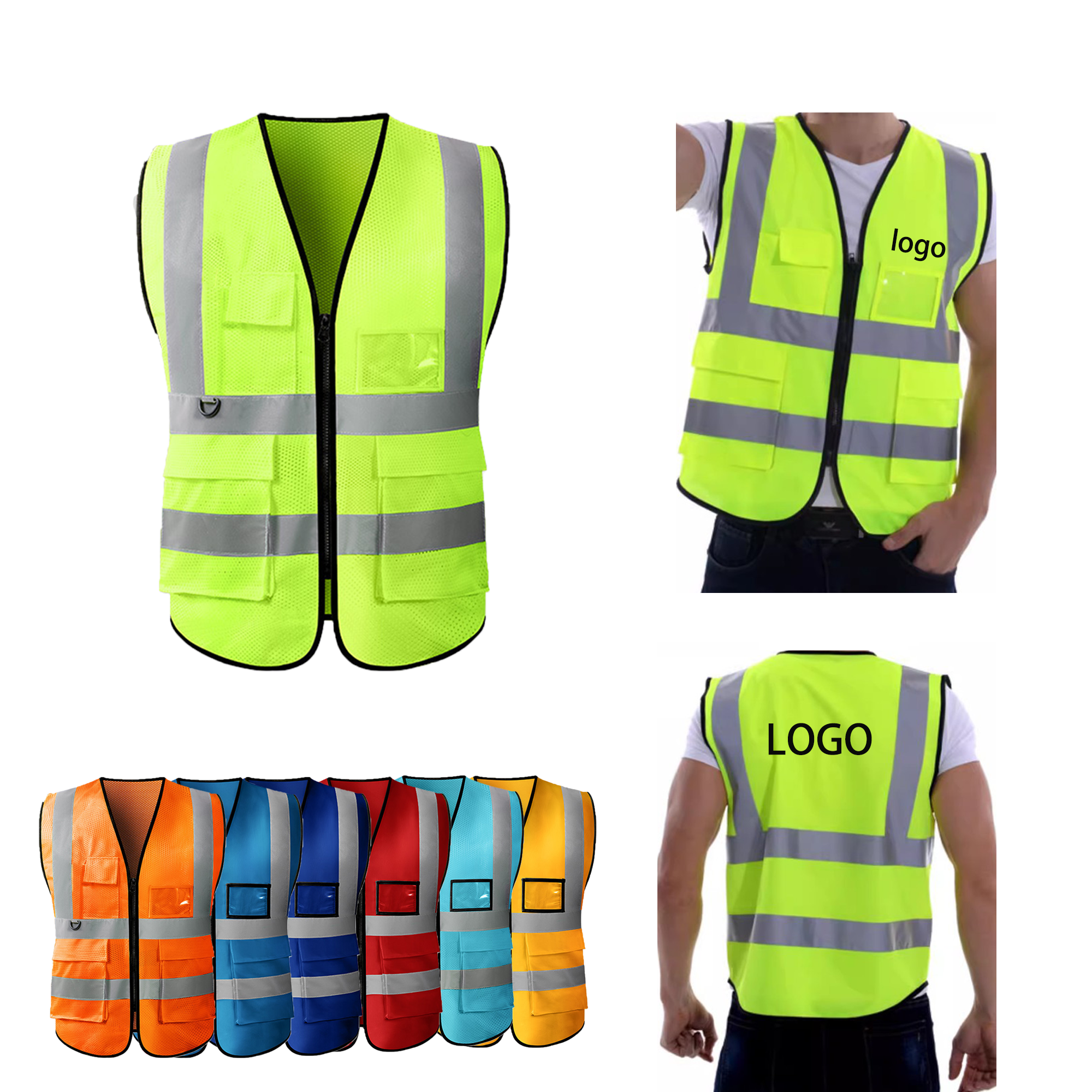 Safety Vest with Reflective Strips 1