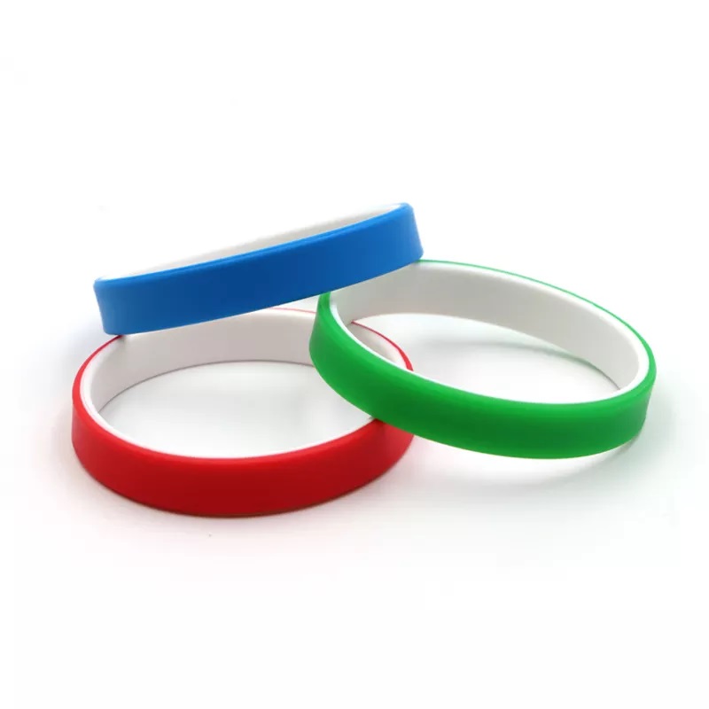 2 Inch Dual Layer Custom Silicone Wristband 1