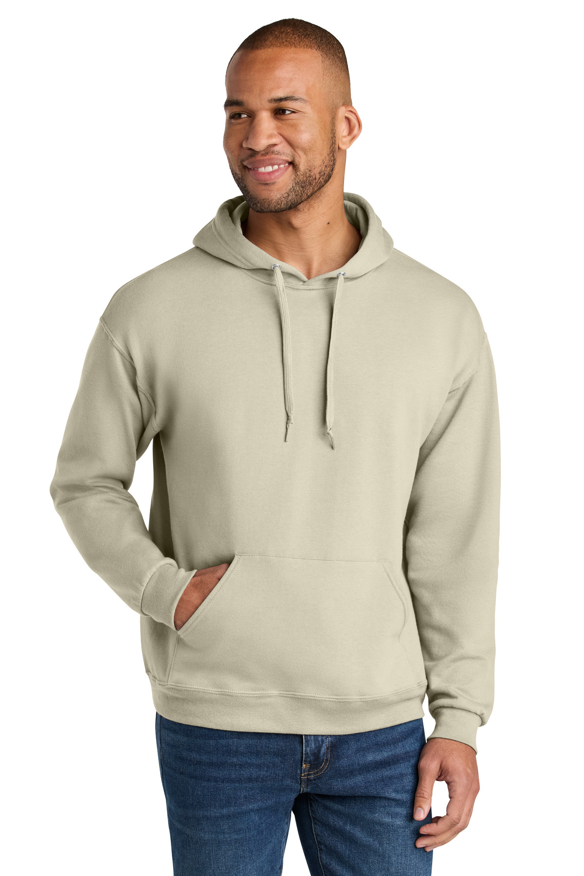 Jerzees Ultimate Unisex CVC Ring Spun Hooded Sweatshirt IC49M 23