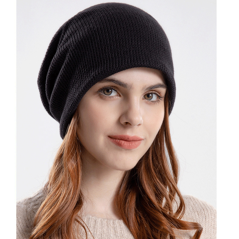 Winter Knit Beanie Hat Watch Cap for Women 13