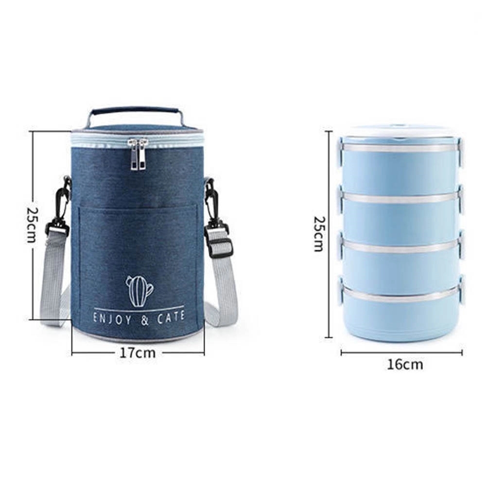Insulated Round Lunch Bag 2