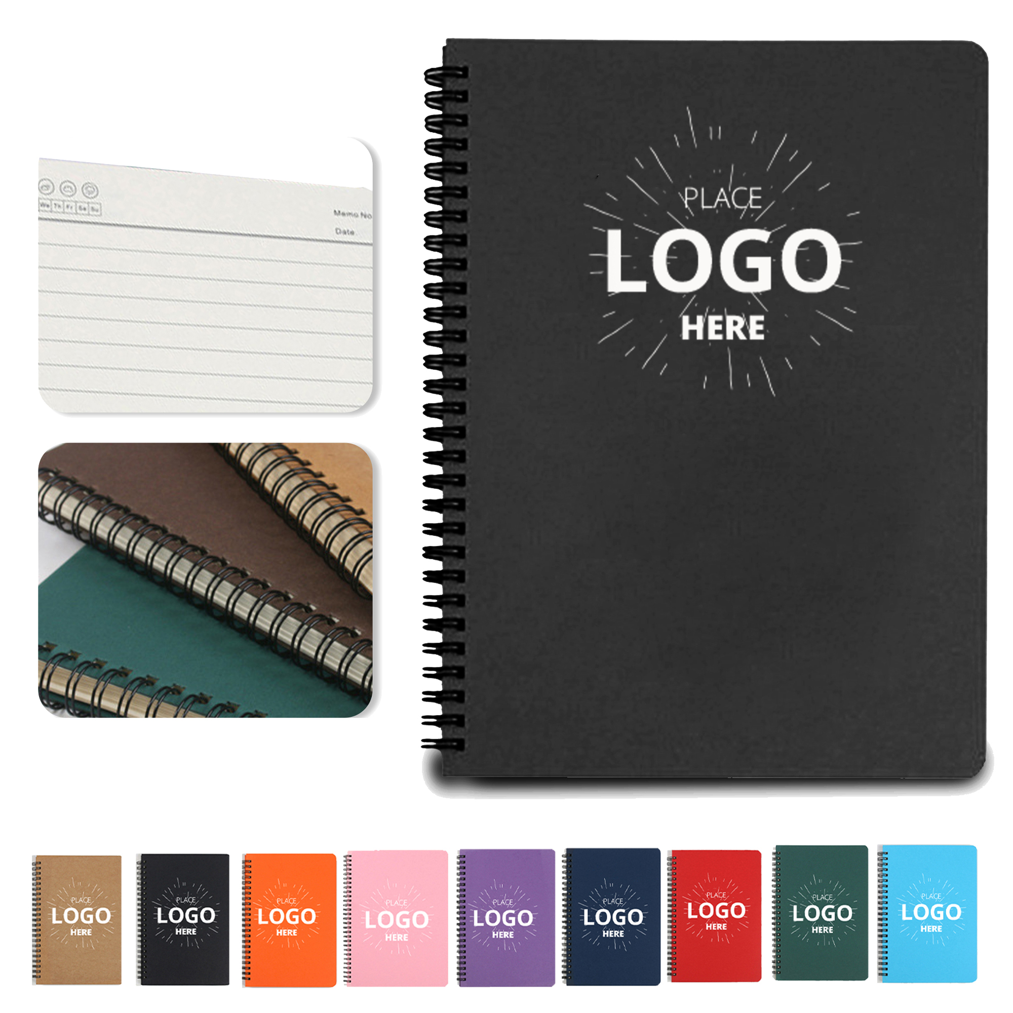 A5 Kraft Cover Ruled Spiral Notebook 1